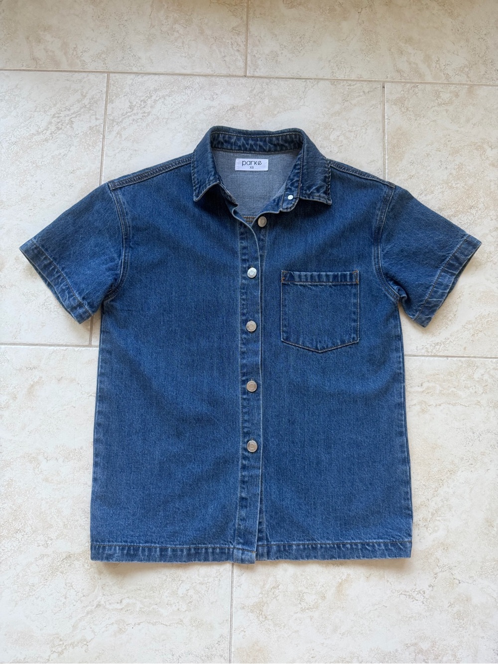PARKE Denim Short Sleeve Shirt